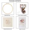 Embroidery Kit For  Beginners Cross  Stitch Diy Stamped Embroidery with Floral Pattern Embroidery