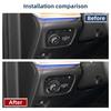 Carbon Fiber Headlight Switch Button Cover Trim For Jeep Grand Cherokee +