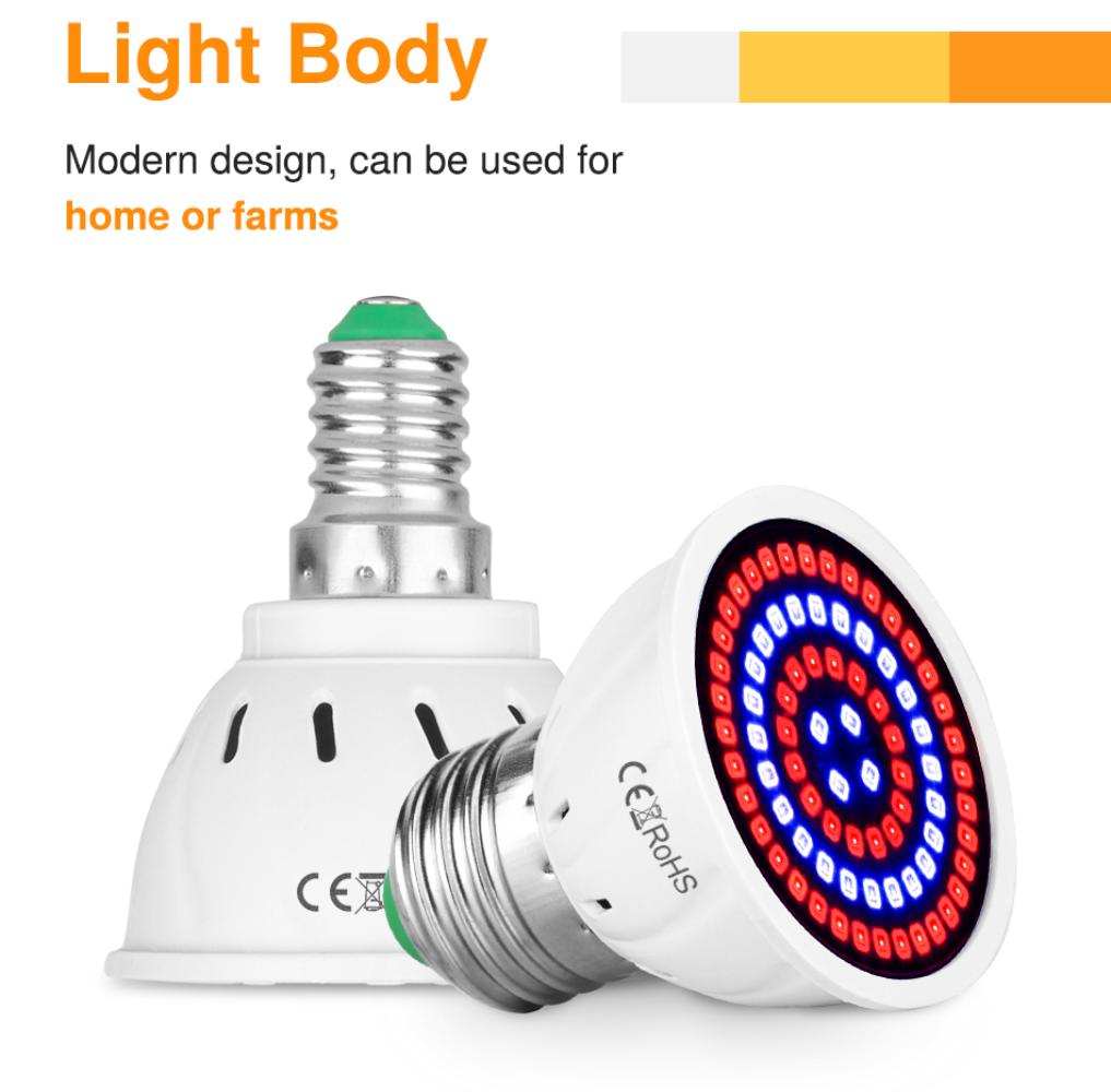 Led E27 Hydrokultur Wachstum Licht B22 Led Wachsen Lampe MR16 Volle Spektrum 220V Pflanze E14 Blume Sämling Fitolamp GU10