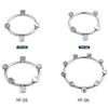 Spray Nozzle Electric Spray Accessories High Pressure Stainless Steel Metal Circular Nozzle Horticultural 3/4/5 Head Multi Eye