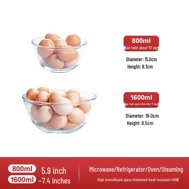 Star-Marked Transparent Microwave Glass Container