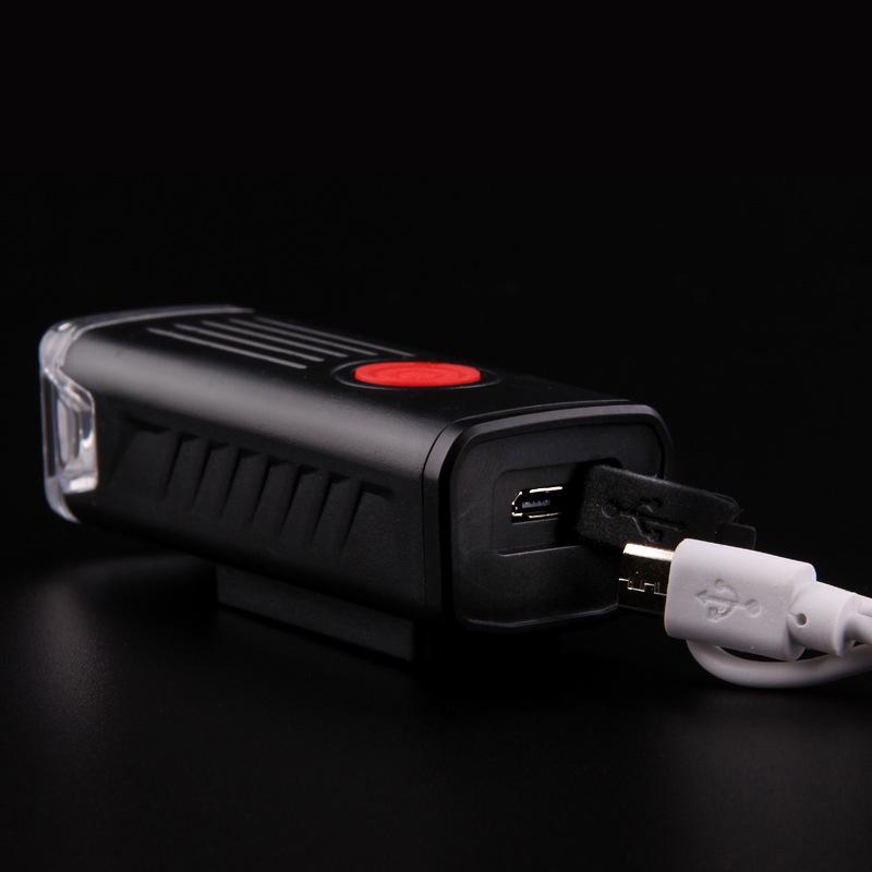 USB Rechargeable Waterproof 2255 High Brightness Mountain Bike Front Light for Night Riding