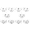 100 Pack 5cm Stainless Steel Tart Ring, Heat-Resistant Perforated Cake Mousse Ring, Round Ring Baking Doughnut Tools