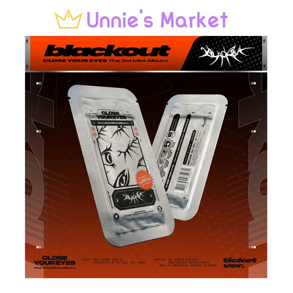 

[Предзаказ] ЗАКРОЙ ГЛАЗА [затемнение] (билет вер.) / 3-й мини-альбом + подарок в подарок Random ver. 1EA