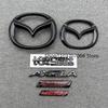 3D ABS Logo For 2014 15 16 Year MAZDA3 AXELA Sedan Hatch Back Front Emblem Letters Car Trunk Badge Rear Letter Black Accessories K2