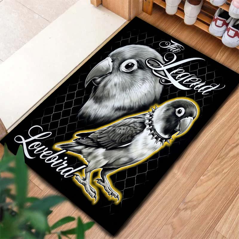 Serious Dark Animals Pattern Square Carpet,Area Rug,Carpet Rug for Living Room Bedroom Sofa Playroom Decor,Non-slip Floor Mat,Holiday Birthday Gifts