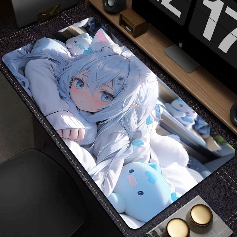Anime Girls Mouse Pad NonSlip Gaming Mousepad Rubber Computer Keyboard Pads Office Large Table Mat