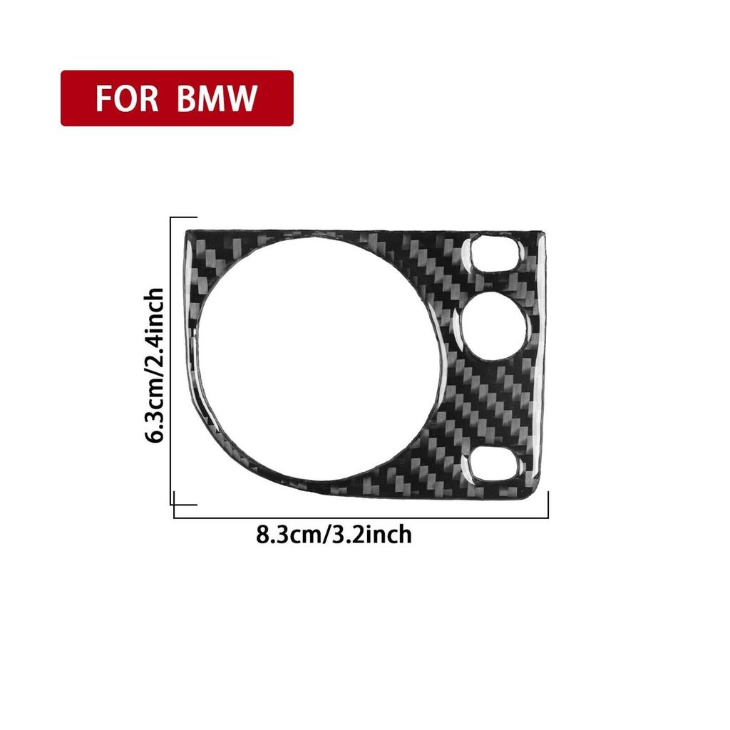 Real Carbon Fiber Dash Headlight Switch Knob Cover For BMW 3 Series E36 1991-99