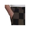 adidas Checkered Casual Sports Shorts Unisex Bottoms Brown Black HU0299