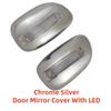 For Toyota Corolla Allex Allion 2001 2002 2003 2004 Car ABS Chrome Rearview Accessories Trim Door Mirror Covers With LED Light