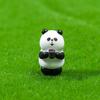 4 Pcs Mini Panda Figurine Miniature Cartoon Panda Sculpture Cute Tiny Resin Animal Statue for Shelf Fairy Garden Decor Funny Gift for Panda Lovers