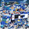 New Police Patrol Building Blocks for Kids - Educational Puzzle Toy Series