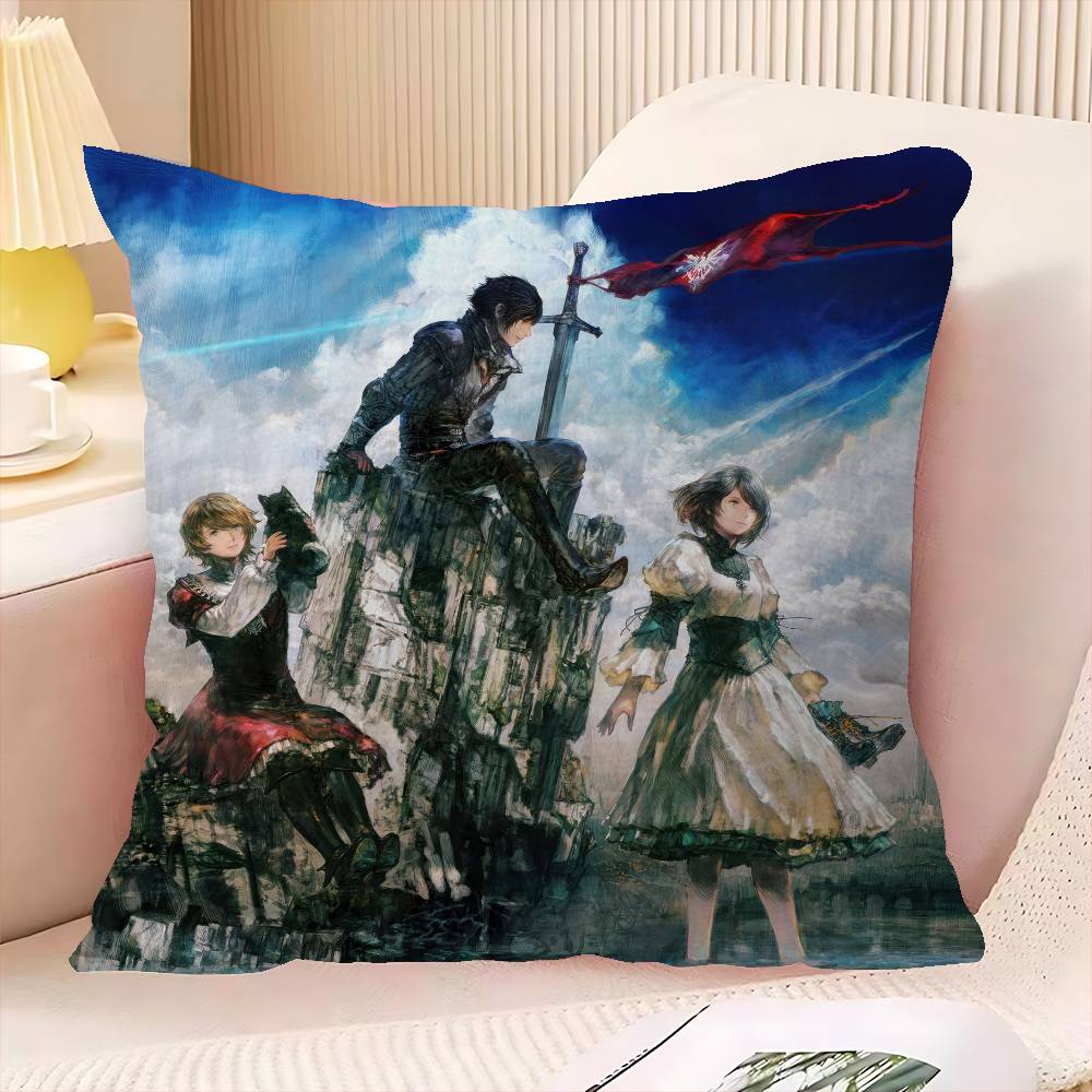 Classic F-Final Game F-Fantasy Pillow Cushion Cover Pillowcase Living Room Sofa Home Decor