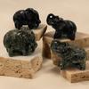Natural Crystal Garnet Flame Stone - 8cm Elephant Home Decor, Creative Crystal Gift Elephant Ornament, Home Decoration Accessory