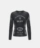 BADBLOOD Peace Not War Slim Long Sleeve T-Shirt - Dusty Black
