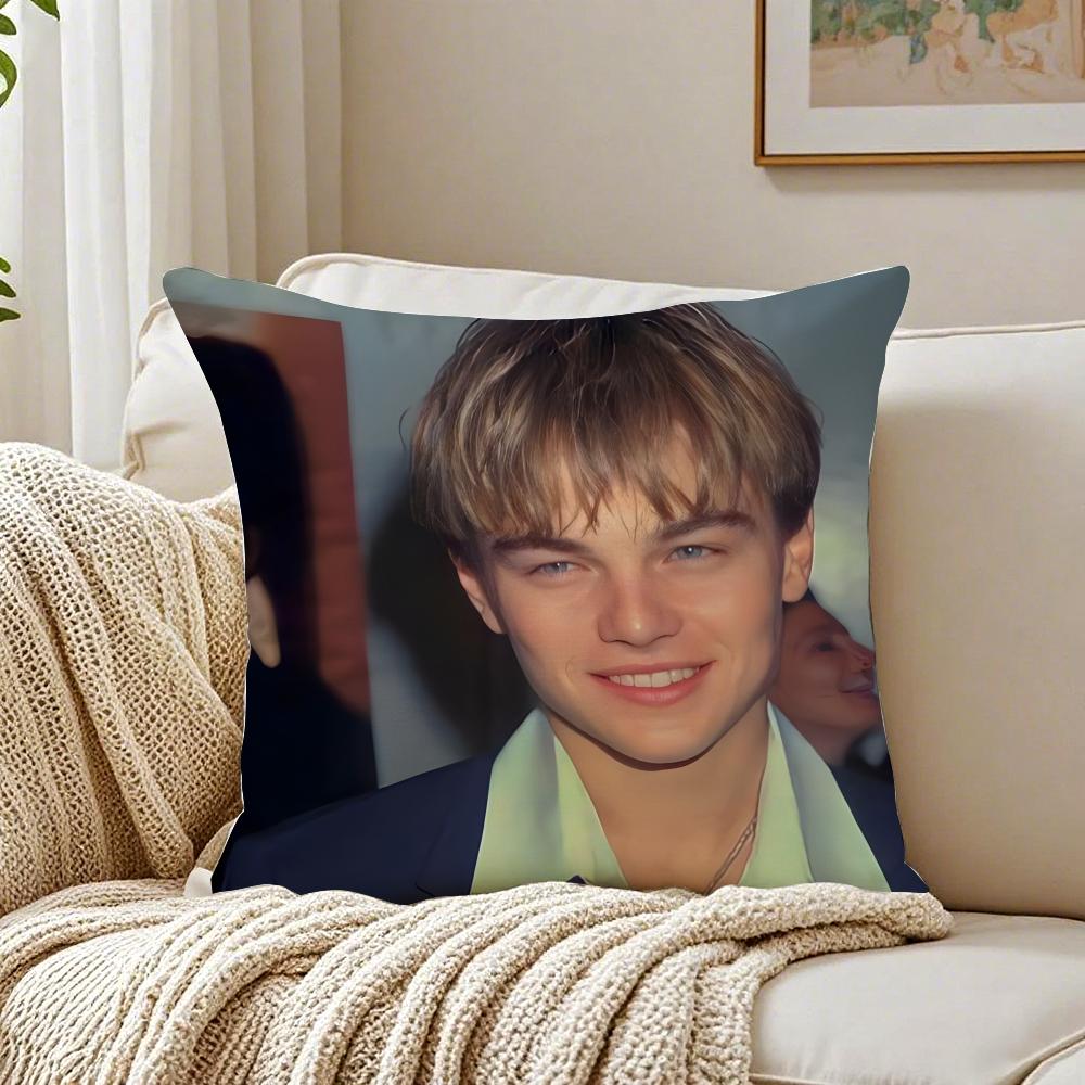 L-Leonardo D-Dicaprio Cushion Cover Pillowcase Anti-Dustmite Living Room Sofa Decor Cushion Room