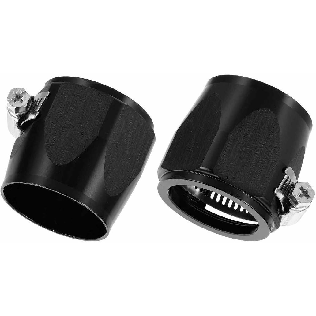 

HARFINGTON 2pcs 40mm Hose Finisher Clamp Aluminium Hex Car Hose Finisher Flexible Pipe Clamps with Screw Band for Fuel Gas Oil Air Water Tube, Blue чёрный