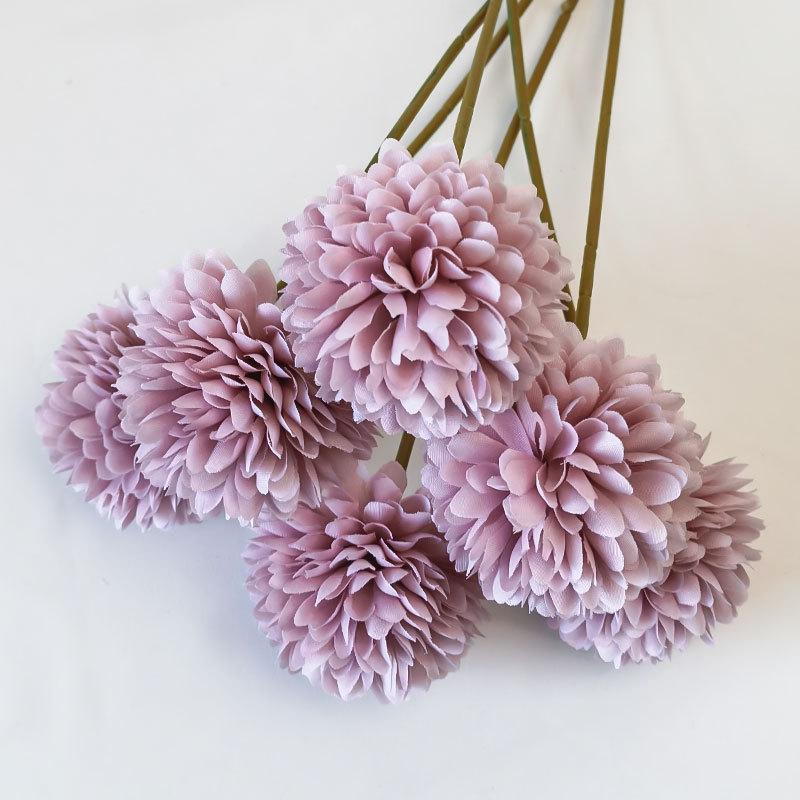 Dandelion Chrysanthemum Ball Single Stem - Home, Living Room, Photography, Wedding & Mall Decor
