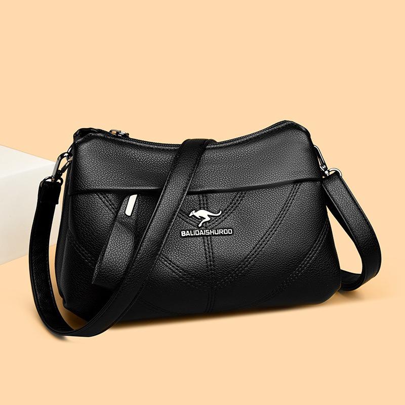 Kabelka crossbody pro ženu středního věku Malá čtvercová kabelka Vícevrstvá kabelka na jedno rameno