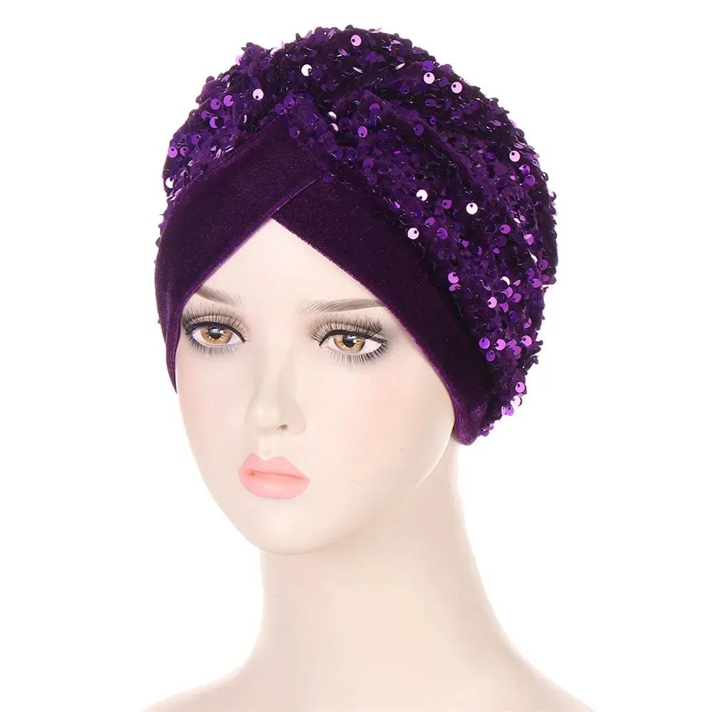 Bowknot Turban Indian Women Muslim Hijab Stretch Chemo Cap Cancer Hat Hair Loss Cover Head Scarf Wrap Beanies Bonnet Headwear
