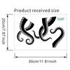 Whimsical Octopus Toilet Stickers, Waterproof Removable Self-Adhesive Decals for Bathroom Wall Decor