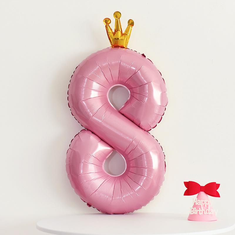 Korean-Style Macaron Color Bow Balloons for Baby Birthday Party Decor