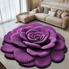 New Flower Carpet Special-Shaped Soft Peony Floor Mat Durable 40X40Cm Non-Slip Absorbent Bathroom Floor Mat