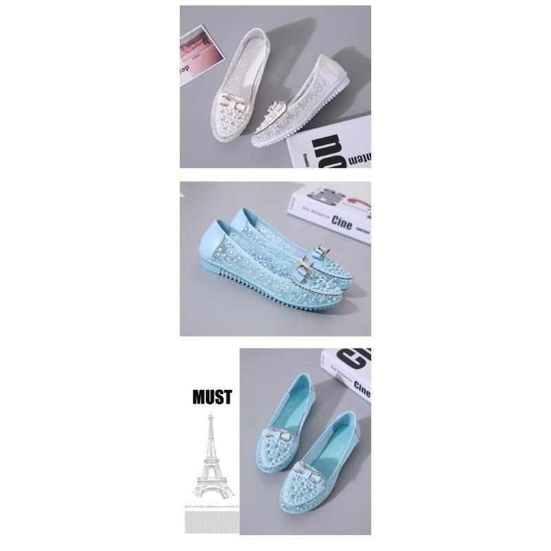 Summer Breathable Solid Color Vulcanized Shoes Floral Embroidery Bowknot Loafers Women Non-slip Flower Sneakers Chaussure Femmes