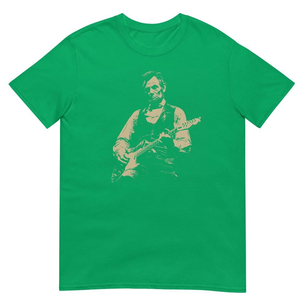 Abraham Lincoln Abe Lincoln Playing Guitar Retro Vintage Tshirt