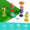 SHEFEITE 36-Piece Bouncing Toy Set, Multicolor, for Boys and Girls Aged 3+