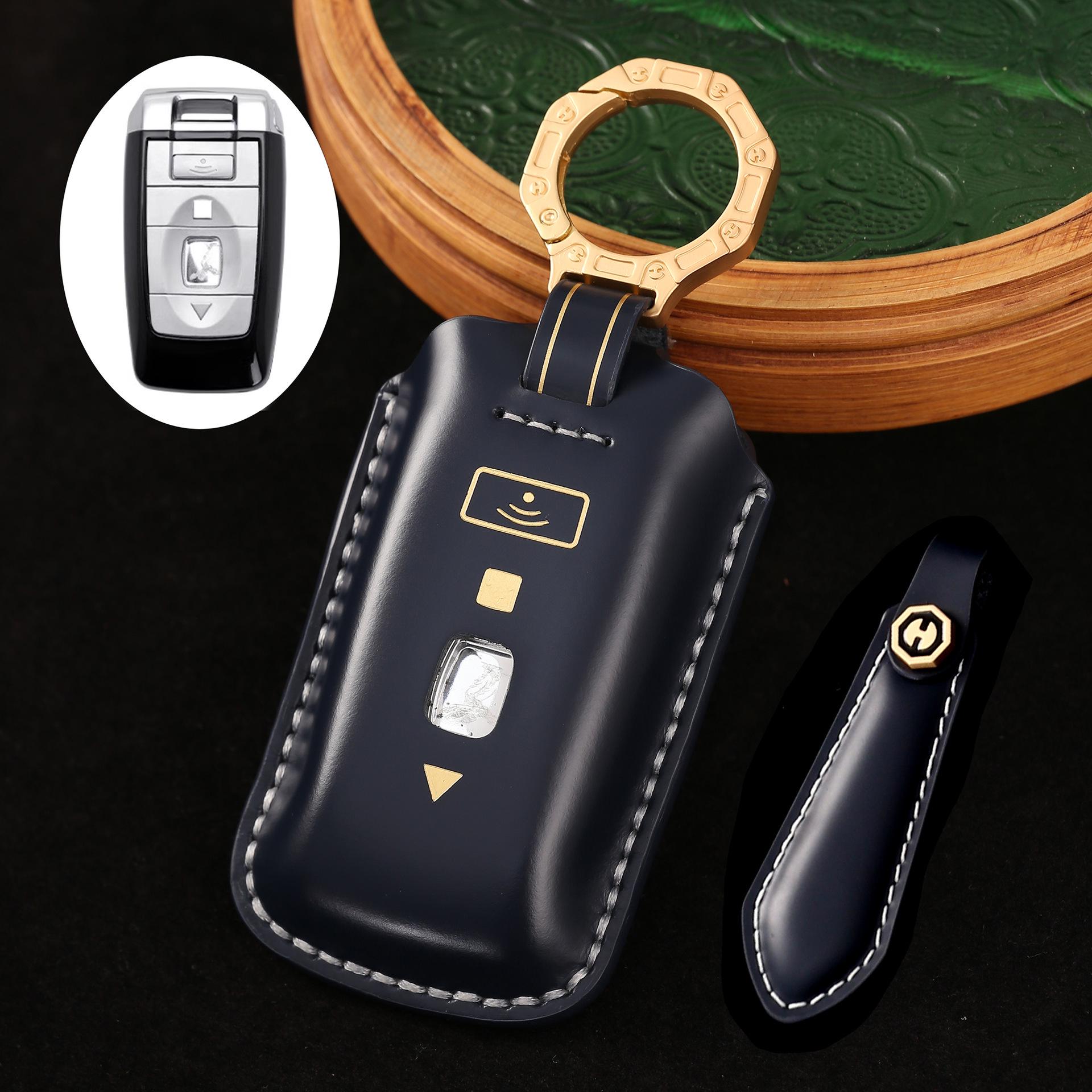 

Розкішний шкіряний чохол для ключа автомобіля для Rolls-Royce Cullinan, Phantom, Ghost