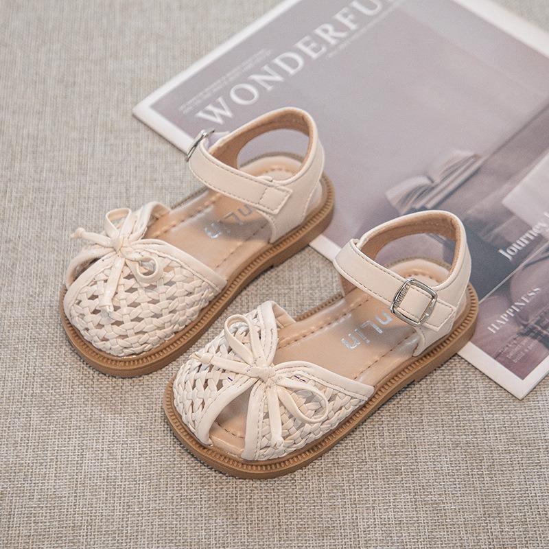 Sommer Baby Mädchen Slip-on Schuhe, Mädchen Sandalen & Kinder Hausschuhe, Kleinkind Prinzessin Weiche Sohle Gewebte Schuhe