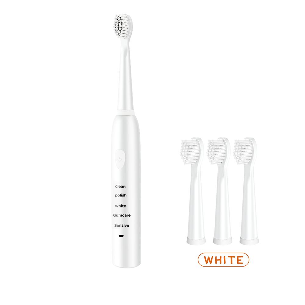 

Новая интеллектуальная автоматическая звуковая электрическая зубная щетка с вращением на 360 градусов, USB-перезаряжаемая, ультразвуковая, U-образная, 4 режима, таймер, синяя подсветка