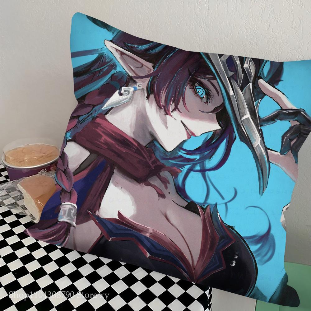 Game Genshin Impact Chasca Pillow Case Square Pillow Bedroom Sofa Leisure Comfort Cushion Car Living Room Home Decoration