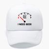 I NEED BEER Foam Trucker Cap Man Woman Summer Visor Mesh Baseball Hat Funny Fuel Gauge Print Unisex Casual UV Sun Fisherman Cap