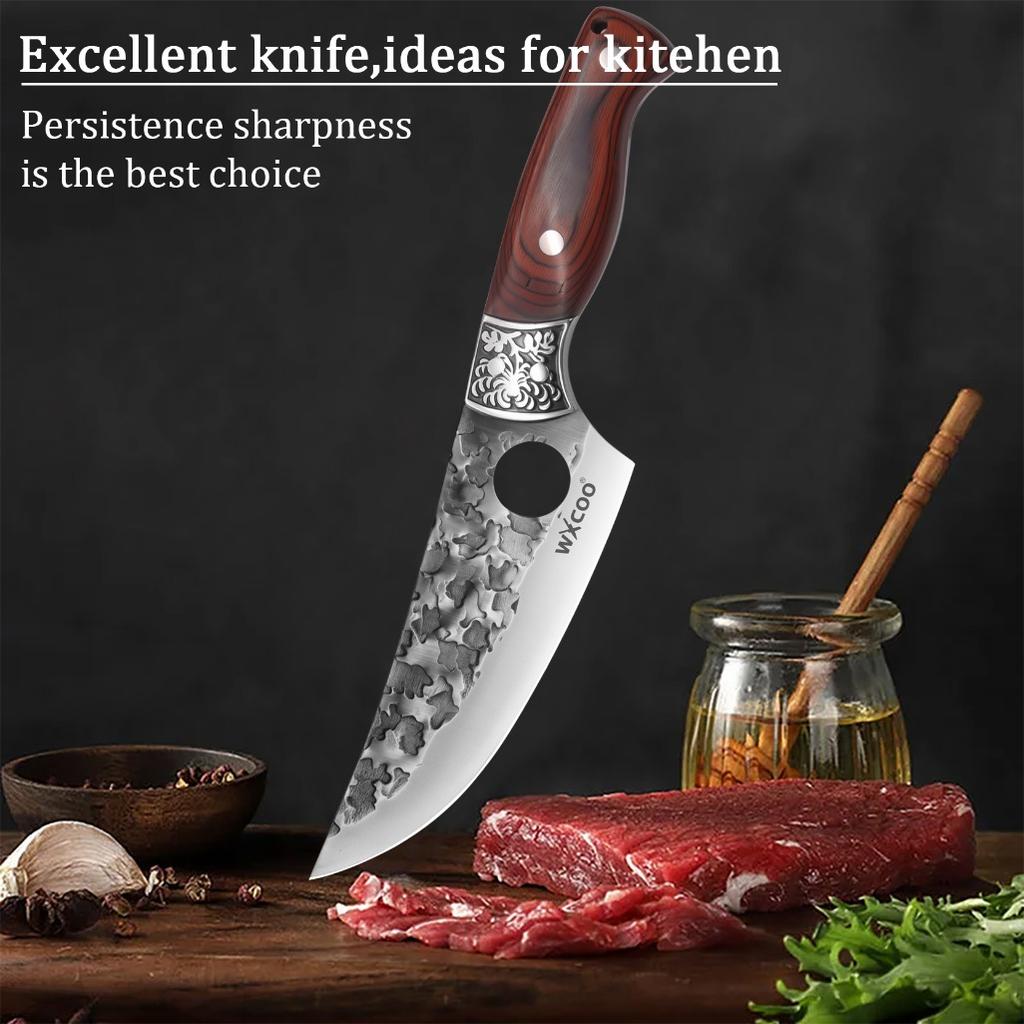 Nerezová Santoku Univerzální Škrabka Jedinečné Nože Ostrý Sashimi Nůž Kuchyňský Víceúčelový Nůž Nůž na Hovězí Rybí Maso Sekáček Vykosťovací Nůž