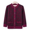 Middle-aged and old autumn clothes fleece cardigan grandma autumn thickened coat mother warm knitted sweater elderly clothes