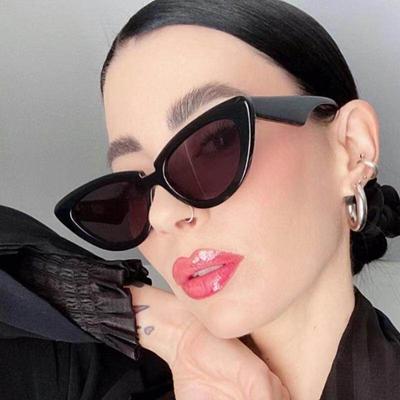 Vintage Kedi Gözü Küçük Çerçeve Retro Güneş Gözlüğü polarize olmayan Moda Trend Kişilik Sokak Giyimi Gözlük