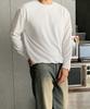 BYMONO [Big Sizes M-8Xl] Wrinkle-Free Automatic Tuck-In Basic Long Sleeve T-Shirt