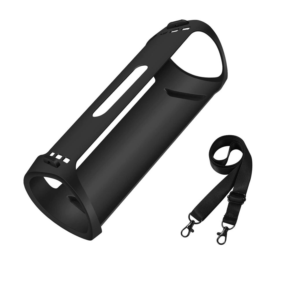 SHEAWA Sony Case Cover Protective Case Silicone Case Shockproof with Shoulder Strap Accessories Protects from Scratches and Dirt SRS-XB43 (Black)