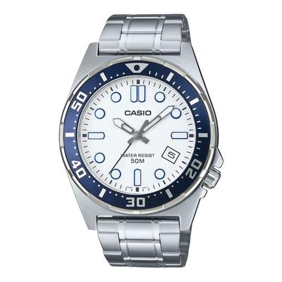 Uhr - CASIO - DIVER 50M - Wasserdichtigkeit 5 ATM - Gehäuse 43,5 mm - Armband Edelstahl