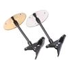 New Desktop Crash Cymbal Musical Saucer Car Crash Cymbal Alloy Crash Drums Cymbal Drum Mini Drum Easy To Install Clip-On