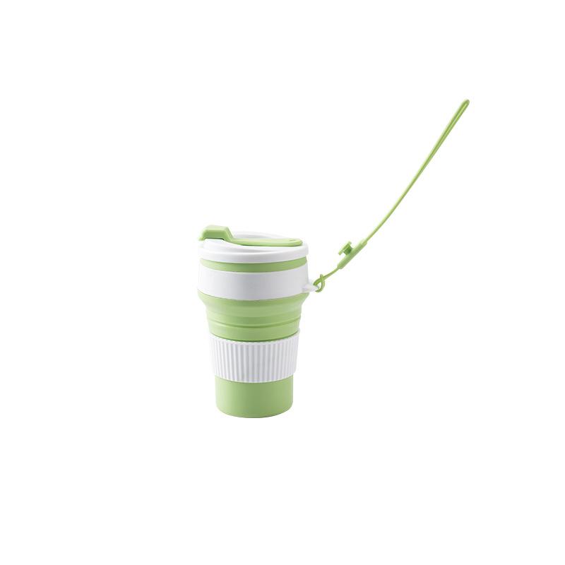 Portable silicone folding water cup outdoor camping cup juice cup office coffee cup telescopic cup mouthwash cup