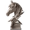 European Retro Horse Head Statue Success Symbol for Living Room Office TV Cabinet Home Decor Craft Artwork Gift for Business