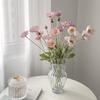 Poppy Pink Icelandic Artificial Flower Bouquet for Living Room Decoration