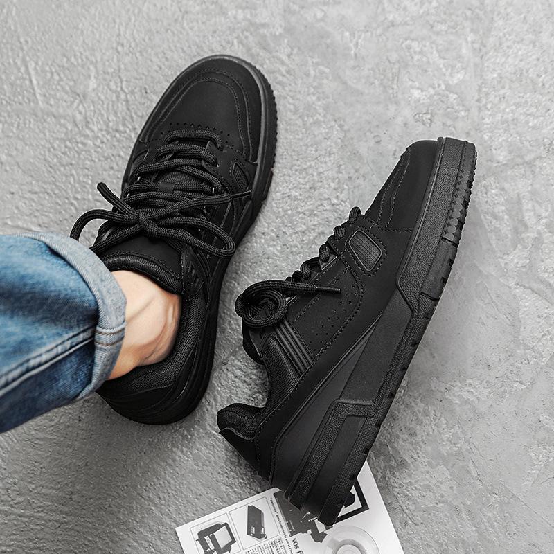 Men's shoes 2024 new summer retro mesh breathable youth sports and leisure shoes thick-soled wear-resistant board shoes men's