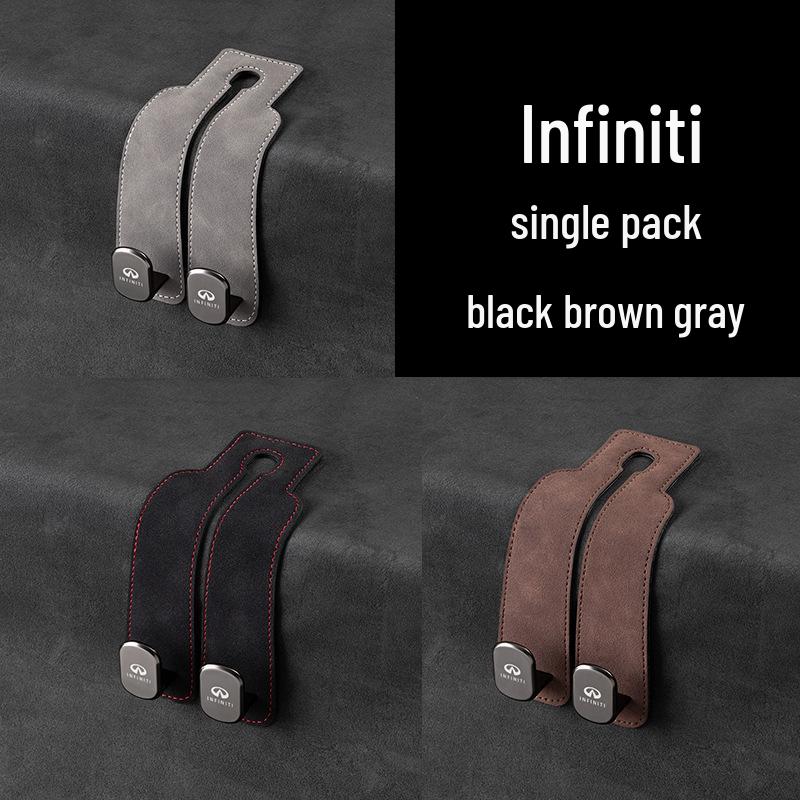 Zamszowe haczyki na telefon i do przechowywania na tylne siedzenie