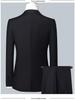 Men's Korean Style Slim Three-Piece Suit – Perfect for Grooms, Weddings, and Professional Wear.