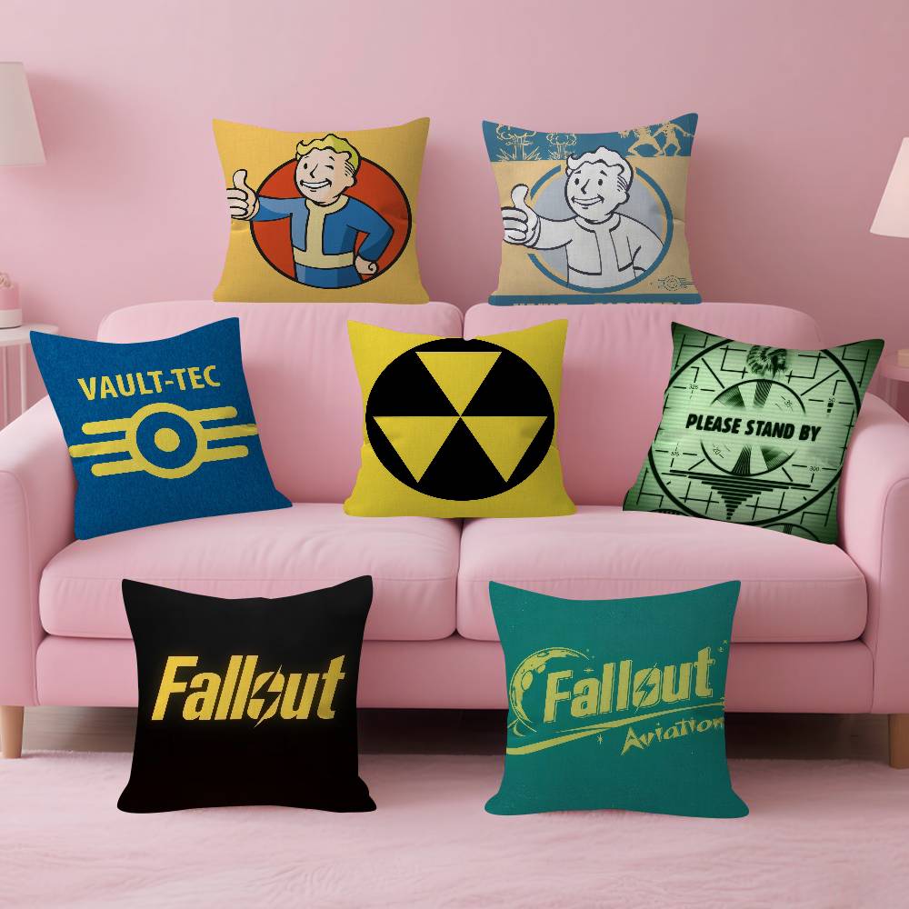 Pillow Gift Home Office Decoration Bedroom Sofa Car Cushion Cover case 45x45 Game FFallouts cool boy
