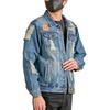 Spring and Autumn Ripped Denim Jacket Men's American High Street Work Jacket Boys Top